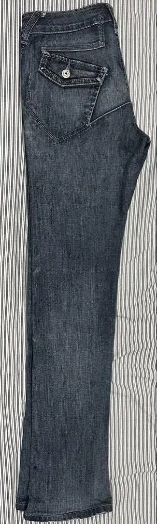 다크 블루 슬림 핏 데님 팬츠 마리테 프랑수아 질바