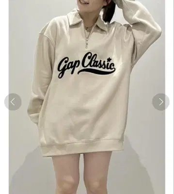 빈티지 소프트 GAP 로고 풀오버 베이지