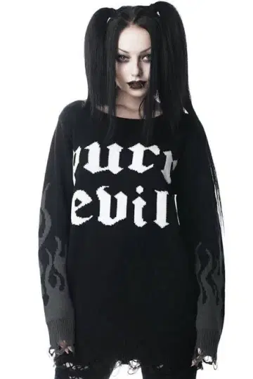 KILLSTAR/킬스타 purr evil 오버 사이즈 니트