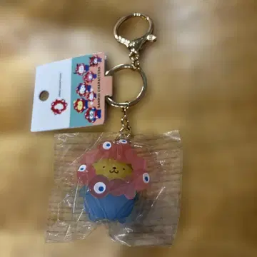 산리오 미야쿠미야쿠 콜라보 클리어 컬러 키링 폼폼푸딩