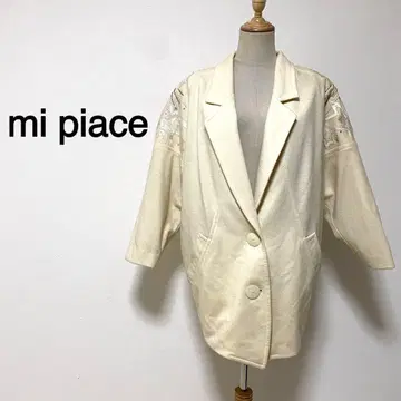 mi piace 화이트 비쥬 스팽글 스타 디자인 코트