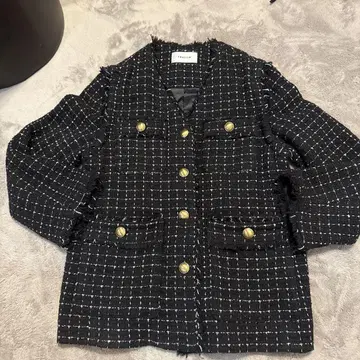 FRAY I.D 노카라 자켓 여성용 S 블랙