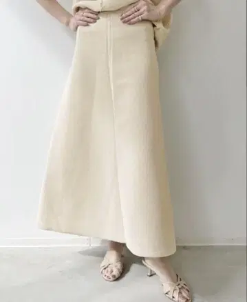 L'AppartementKnit 플레어 스커트 베이지 36