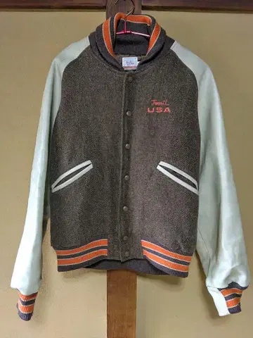 1990년 구매 FOSSIL 남성용 바시티 자켓 L 사이즈