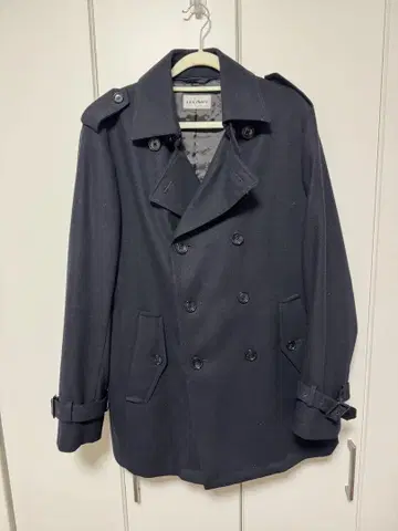 네이비 피 코트 L