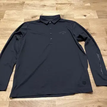 Callaway 블랙 긴팔 피케 셔츠 LL