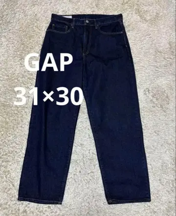 미사용급 GAP 배기 데님 31/30 다크 네이비 인디고 [ 완판템 ]