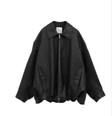 CLANE FAKE LEATHER BALLOON JACKET 블랙 1
