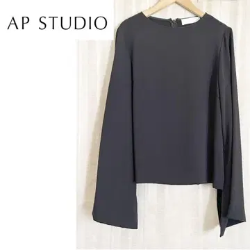 컨디션 최상! AP STUDIO 베이크루즈 블랙 긴팔 슬릿 상의