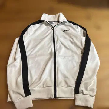 PUMA 화이트 블랙 저지 L