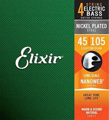 Elixer NANOWEB 14077 베이스 줄