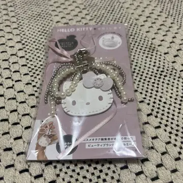 헬로키티 거울 포함 비즈 스트랩