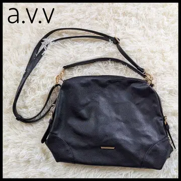 a.v.v 블랙 3way 숄더 토트 핸드백