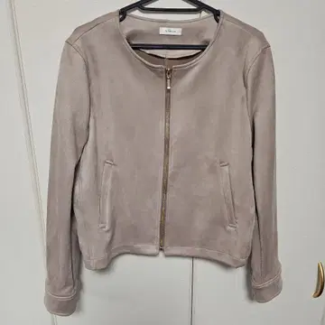 NOWNOW 노카라 자켓 핑크 베이지