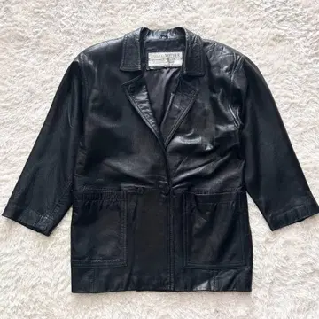 HARAJUKU MOTHER 가죽 자켓 블랙 양가죽 블랙 9호