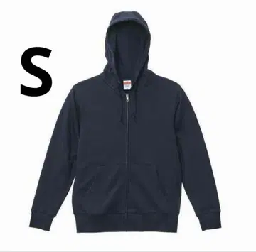 풀 집업 후드티 Navy 면100% 후디 무지 파일 안감