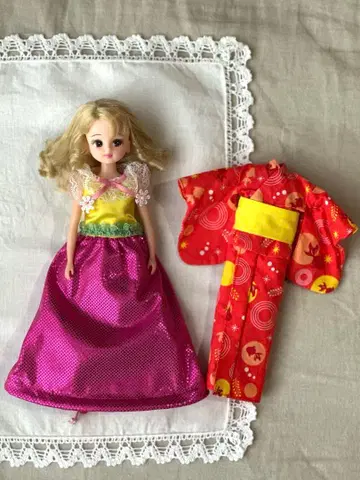 엄지공주 리카짱 금붕어 패턴 유카타 포함