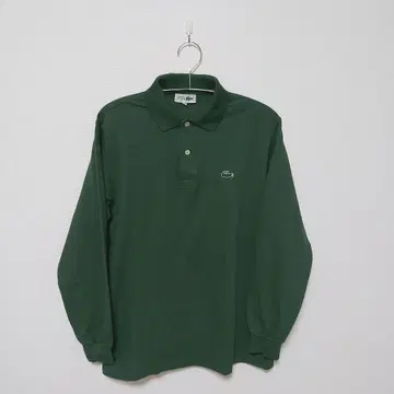 LACOSTE 그린 긴팔 피케 셔츠 사이즈 4