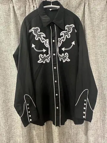 70s HbarC 웨스턴 셔츠 vintage
