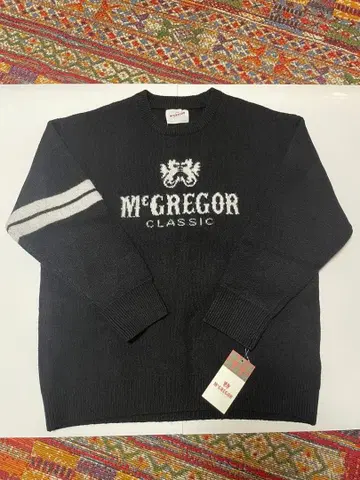 맥그레거 클래식 블랙 니트 스웨터 L 사이즈 골프웨어