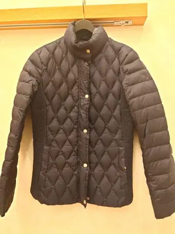 TOMMYHILFIGER 네이비 퀼팅 자켓 스냅 버튼