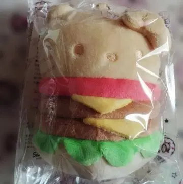 키티 햄버거형 봉제 인형 마스코트