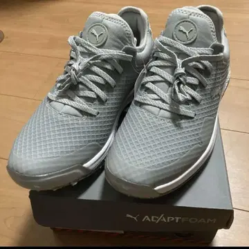 PUMA 26.0cm 골프 신발 스파이크리스 프로 어댑터 그레이