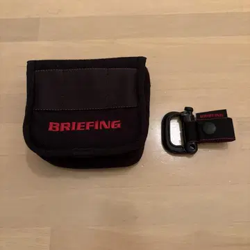 BRIEFING 블랙 메쉬 포켓 파우치