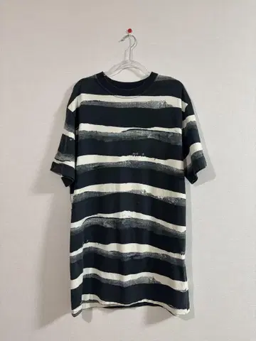 marimekko 보더 무늬 반팔 튜닉