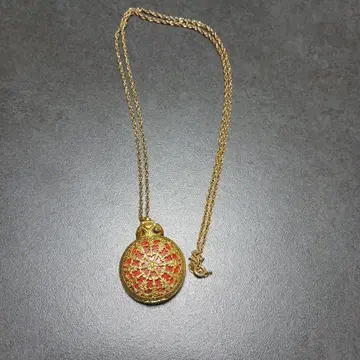 골드 워치 목걸이 수동 와인딩 시계