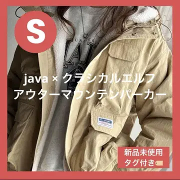 미사용 새상품 클래식 엘프 java 아우터 마운틴 후드티 S 블루종