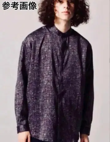 HARE 하레 올 패턴 스탠드 카라 셔츠 made in JAPAN 블랙