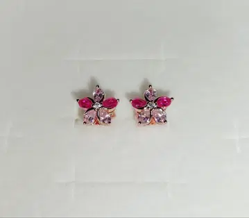 FREE BIRD 루비 주얼 귀걸이 세트