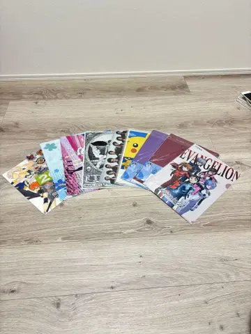 클리어 파일 9장, 시트 1장, 미개봉품 & 양호품