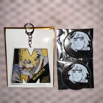 NARUTO 나미카제 미나토 아크릴 키링 or 캔 배지 세트