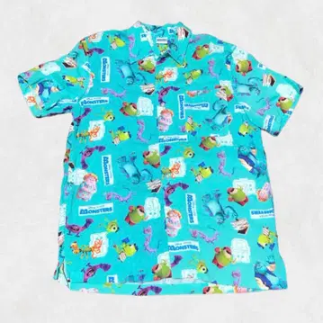 디즈니 몬스터 주식회사 알로하 셔츠 올 패턴