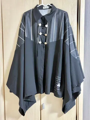Favorite IRO+IRO 블랙 케이프 셔츠 M