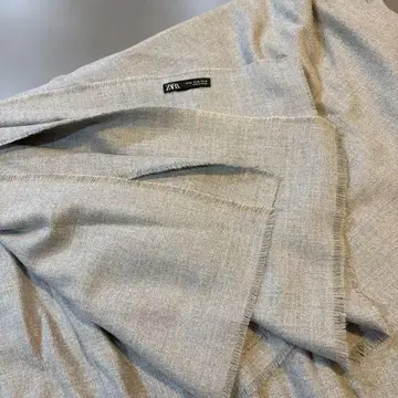 ZARA 자라 대형 스톨 라이트 그레이 울 혼방 추가 가격 인하