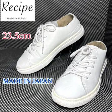 새상품급 Recipe 레시피 소프트 가죽 스니커즈 화이트 23.5cm