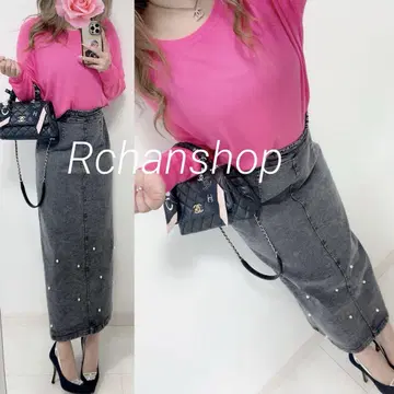 코디 세트 *착용 이미지* ZARA 핑크 니트 펄 스커트 리엔다 취향