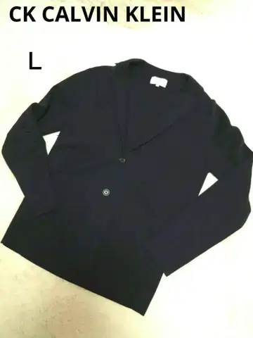 [ 새상품급 ] CK CALVIN KLEIN 니트 자켓 L 네이비 심플
