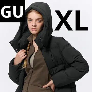 GU 히트 패디드 블루종 2024 모델 XL 블랙 다운 자켓