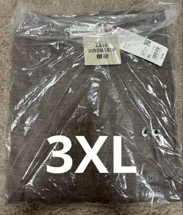 새상품 유니클로 안야 힌드마치 메리노 크루넥 스웨터 브라운 3XL