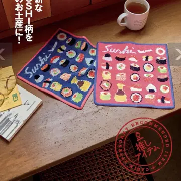 초밥 디자인 손수건 페이러 FEILER JAL 한정판