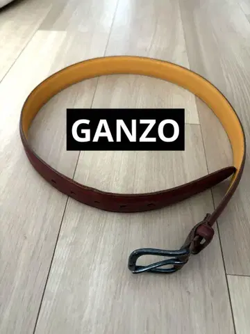 [ 상태 ] GANZO 가죽 벨트 브라운 사이즈 S