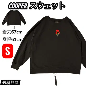 ADRER COOOPER 장미 자수 맨투맨 지퍼 S 사이즈 새상품급