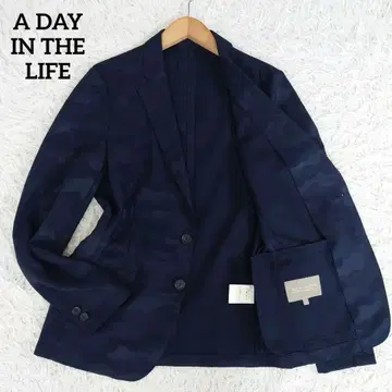 A day in the life 테일러드 자켓 카모플라주 네이비 S