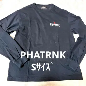 새상품급 PHATRNK 팻랭크 롱T 블랙 로즈 장미 S 사이즈