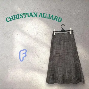 CHRISTIAN AUJARD 크리스천 오자르 울 롱 스커트