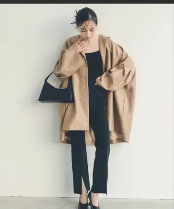 anuans 스트레치 슬릿 플레어 팬츠